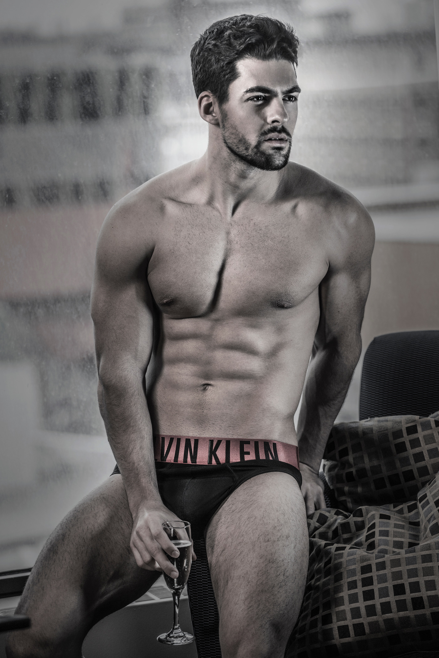 Model: Christopher Cote wearing Calvin Klein Photographer: Vincent Chine in...